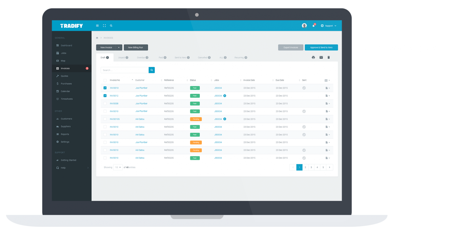 Simplify your trade business with Tradify & MYOB