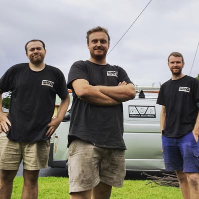 Kendall Electrical Team talking to Tradify about how Tradify makes their lives easier.