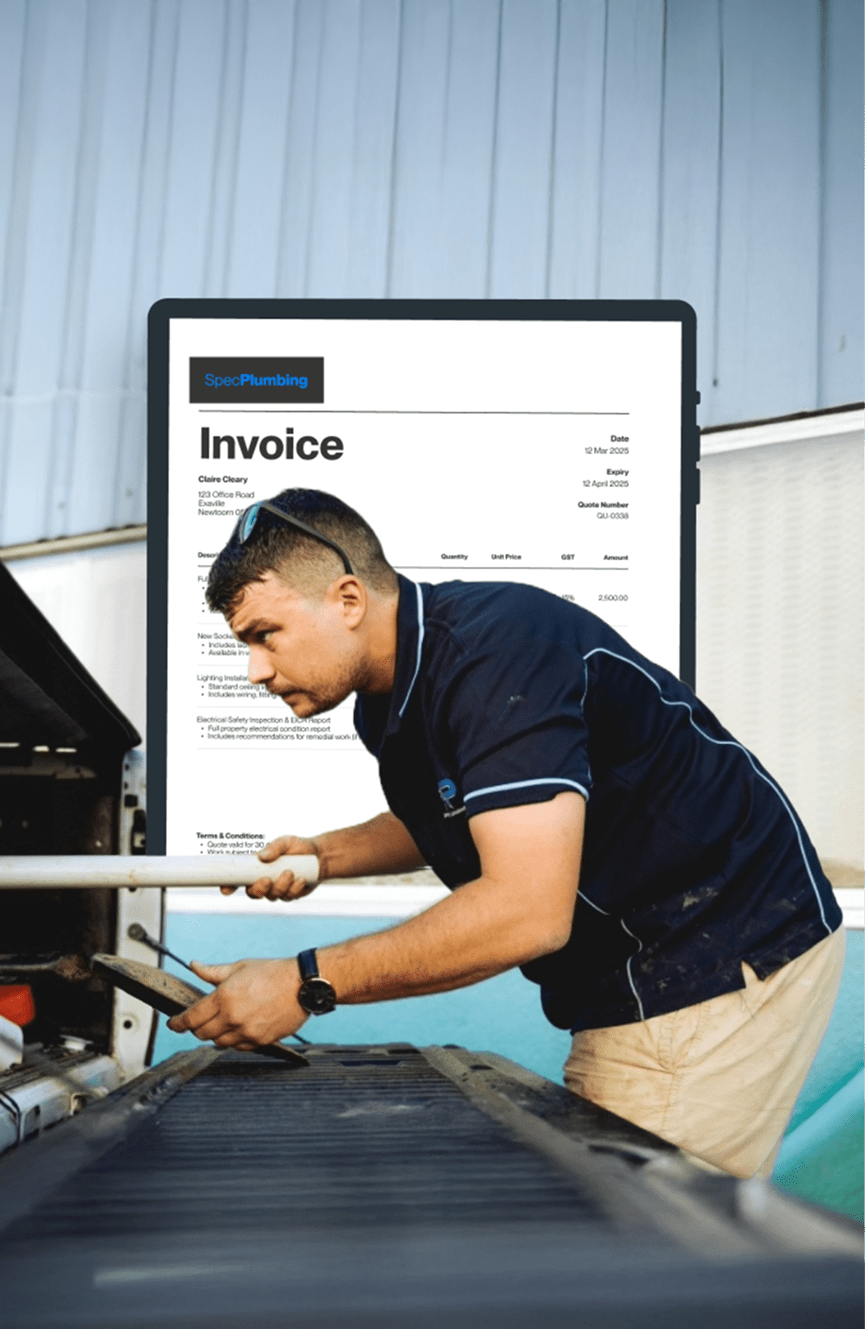 Plumbing invoicing