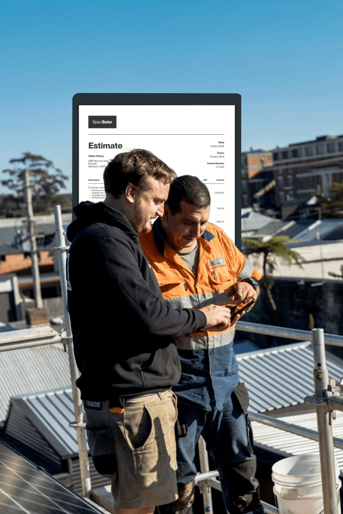 Solar estimating image
