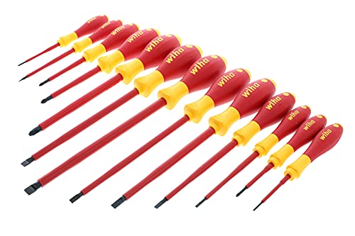 Wiha Slotted and Phillips Insulated Screwdriver Set (1000 volt, 13 piece)