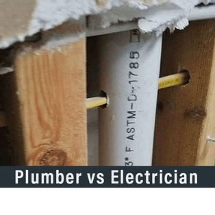 electrical wire running through a pipe