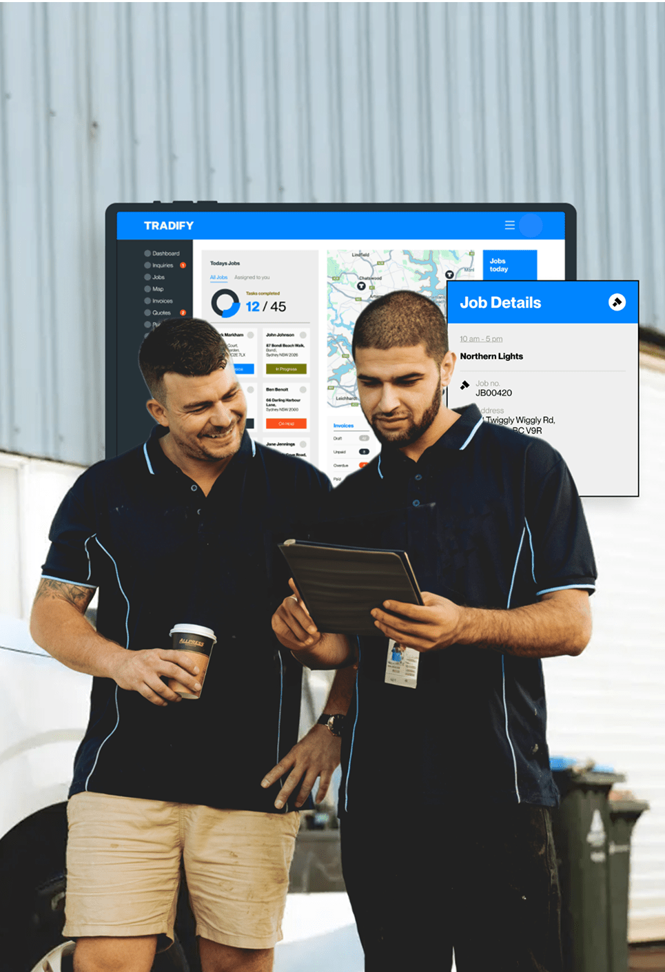 plumbing electrical construction Project management hero image