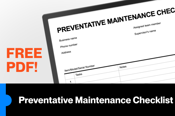 Weekly Maintenance Checklist | Free PDF | Tradify™